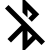 BLUETOOTH OFF symbol BLUETOOTH OFF symbol
